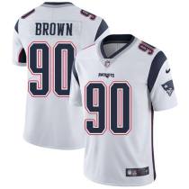 Nike New England Patriots Men's #90 Malcom Brown White Vapor Untouchable Limited Jersey