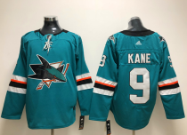 Adidas Sharks #9 Evander Kane Teal Alternate Stitched NHL Jersey