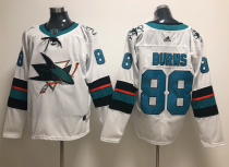 Adidas Sharks #88 Brent Burns White Alternate Stitched NHL Jersey