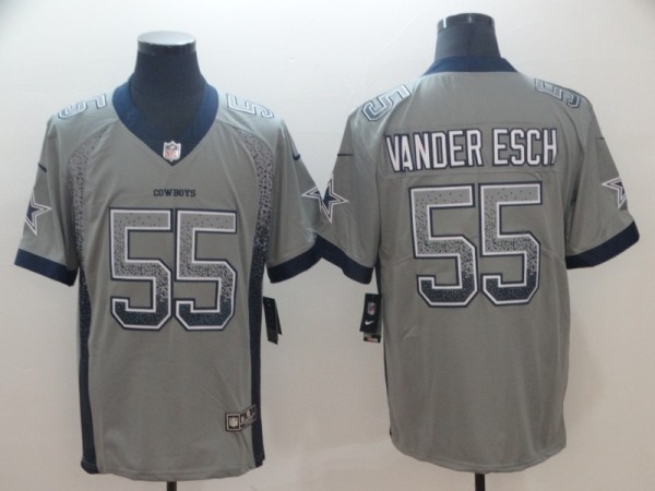 Nike Dallas Cowboys #55 Vander Esch 2018 Grey Drift Fashion Color Rush Limited Jersey