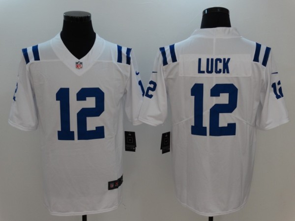 NFL Indianapolis Colts #12 Luck White Vapor Limited Jersey