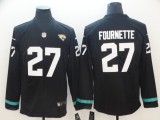 Men's Jacksonville Jaguars 27 Fournette Teams Nike Therma Long Sleeve Jersey