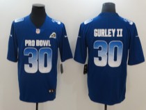 Men's NFC Los Anagels Rams #30 Todd Gurley II Royal 2019 Pro Bowl NFL Game Jersey