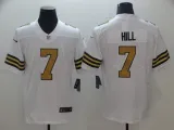 NFL New Orleans Saints #7 Hill White Color Rush Limited Jersey