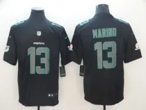 Nike 2018 Miami Dolphins #13 Marino Fashion Impact Black Color Rush Limited Jersey