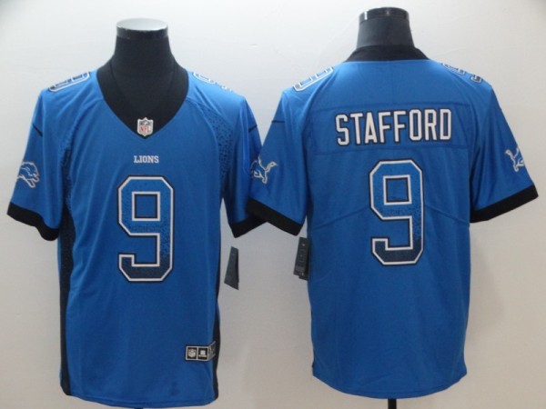 Nike 2018 Detriot Lions #9 Stafford Drift Fashion Color Rush Limited Jersey