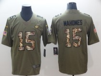 Nike 2018 Kansas City Chiefs #15 Mahomes Salute to Service Vapor Limited Jersey