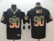 Nike 2018 Pittsburgh Steelers # 90 Watt USA Flag Fashion Black Color Rush Limited Jersey