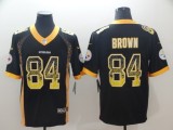 Nike 2018 Pittsburgh Steelers #84 Brown Drift Fashion Color Rush Limited Jersey