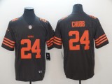 NFL Cleveland Browns #24 Chubb Brown Color Rush Limited Jersey