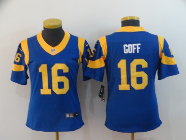 NFL Los Angeles Rams #16 Goff Blue Blue Vapor Untouchable Limited Jersey