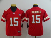 Youth Kansas City Chiefs #15 Mahomes Red Vapor Untouchable Limited Jersey