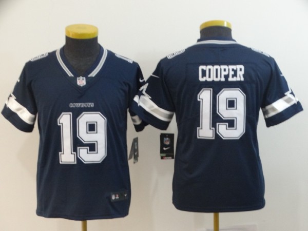 Youth Dallas Cowboys #19 Amari Cooper Blue Limited Vapor Untouchable Jersey