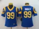 Women NFL Los Angeles Rams #99 Donald Blue Vapor Untouchable Limited Jersey