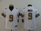 Youth NFL New Orleans Saints #9 Brees White Color Rush Limited NFL Jersey