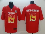 Men's AFC Pittsburgh Steelers #19 Smith-schuster Red 2019 Pro Bowl NFL Game Jersey