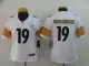 Women Pittsburgh Steelers #19 Smith-schuster White Vapor Untouchable Limited Jersey