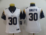 Women Los Angeles Rams #30 Gurley II White Vapor Untouchable Limited NFL Jersey