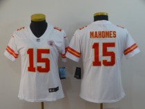 Women Kansas City Chiefs #15 Mahomes White Vapor Untouchable Limited Jersey