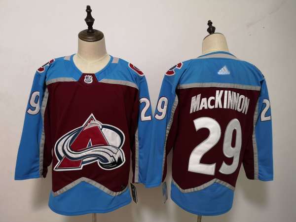 NHL Avalanche 29 Nathan MacKinnon Red Adidas Men Jersey