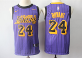 NBA Lakers 24 Kobe Bryant 2018-19 City Edition Purple Nike Men Jersey
