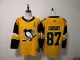 NHL Penguins 87 Sidney Crosby Yellow Alternate Adidas Men Jersey