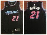 NBA Heat 21 Hassan Whiteside Black 2018-19 City Edition Nike Men Jersey