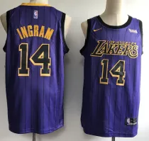 NBA Lakers 14 Brandon Ingram 2018-19 City Edition Purple Nike Men Jersey