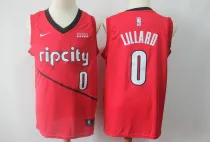Nike NBA Portland Trail Blazers #0 Lillard Red Edition Nike Men Jersey