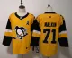 NHL Penguins 71 Evgeni Malkin Yellow Alternate Adidas Men Jersey