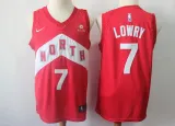 NBA Raptors 7 Kyle Lowry Red Earned Edition Nike Men Jersey