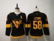 Youth NHL Penguins 58 Kris Letang 2019 Stadium Series Black Adidas Jersey