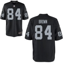 New 2019 Oakland Raiders  #84 Antonio Brown Men's Stitched Black Elite Jersey