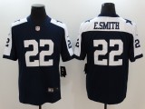 NFL Dallas Cowboys #22 E.Smith Blue Vapor Limited Thanksgiving Jersey