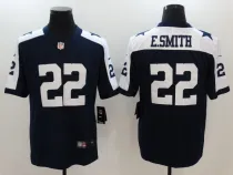 NFL Dallas Cowboys #22 E.Smith Blue Vapor Limited Thanksgiving Jersey