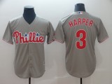 MLB Phillies 3 Bryce Harper Gary Game Men's Jersey