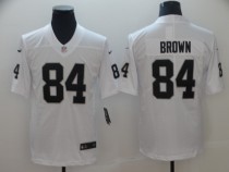 Men's 2019 Oakland Raiders #84 Brown Vapor Untouchable White Limited Jersey