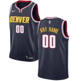 Men's NBA Denver Nuggets Swingman Navy Blue City Edition Customized Nike Jersey