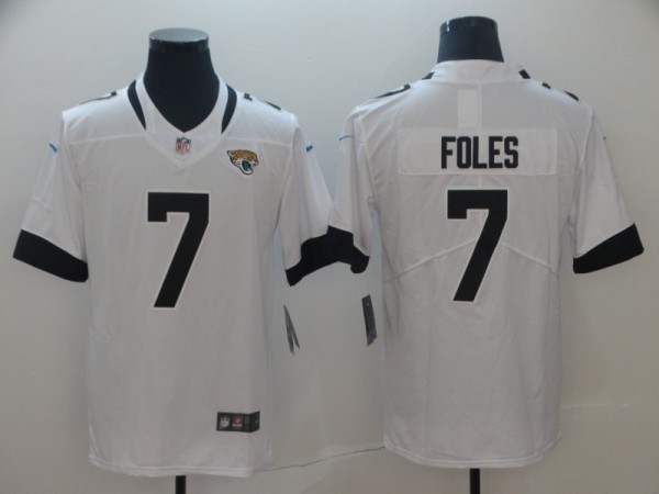 Nike Jacksonville Jaguars #7 Foles White Vapor Untouchable Limited Jersey