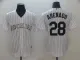 Men's Colorado Rockies #28 Nolan Arenado White Game Stitched MLB Jersey