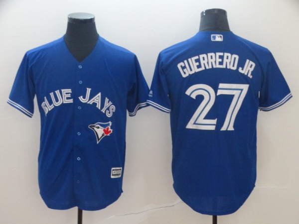 MLB Toronto Blue Jays #27 Guerrero Jr Blue Mens Jersey