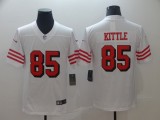 Men's Nike San Francisco 49ers #85 Kittle Rush Vapor Untouchable White Limited Jersey