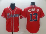 Atlanta Braves #13 Ronald Acuna MLB Men's Red Game Jersey