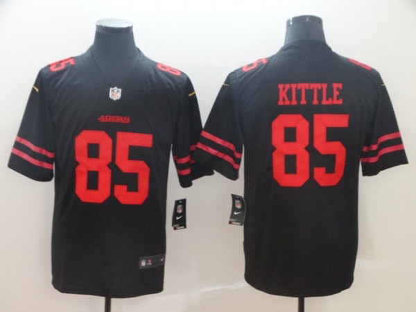 San Francisco 49ers #85 George Kittle Men's Black Alternate Limited Vapor Untouchable NFL Jersey