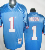 Warren Moon Blue Oilers Throwback Jersey