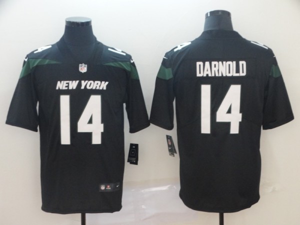 Men's New York Jets #14 Sam Darnold Black Vapor Untouchable Limited Stitched Jersey