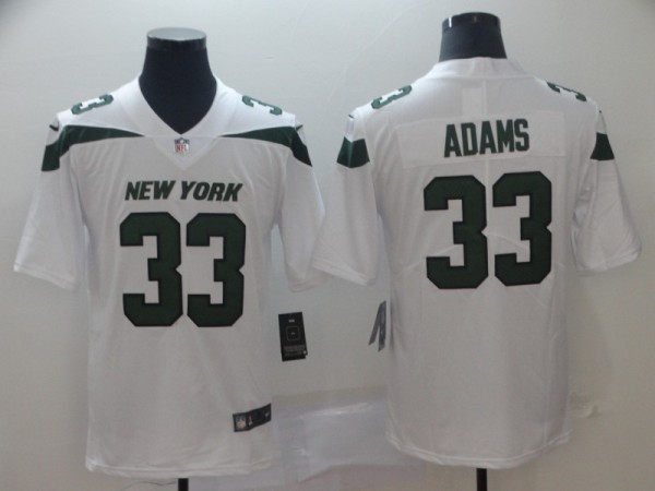 Men's New York Jets #33 Jamal Adams White Vapor Untouchable Limited Stitched NFL Jersey