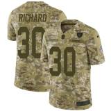 Men's Oakland Raiders #30 Jalen Richard Salute To Service Camo Jersey