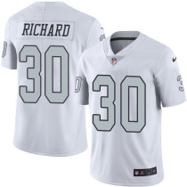 Men's Oakland Raiders #30 Jalen Richard White Color Rush Limited Jersey