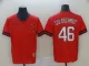 MLB Cardinals #46 Goldschmidt Red Throwback Men Jersey